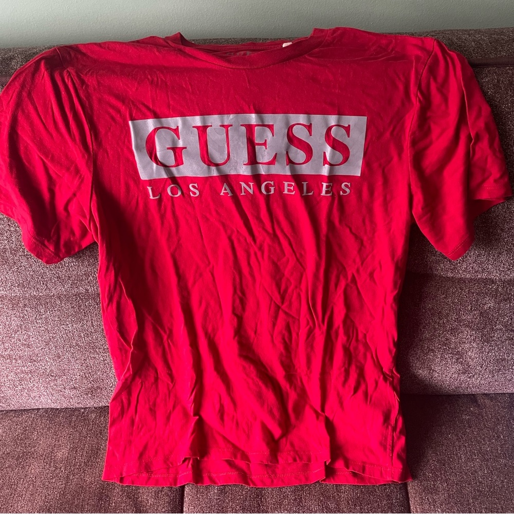 GUESS T-Shirt Casual Short Sleeves